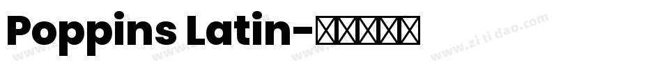 Poppins Latin字体转换